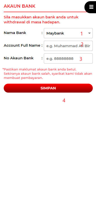 Step 2 - Register at SUKA2CUCI Casino - Part 1