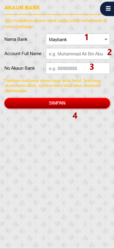 Step 2 - Register at 125Win Casino - Part 1