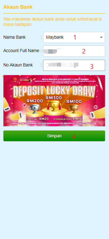 Step 2 - Register at Biru44 Casino - Part 1