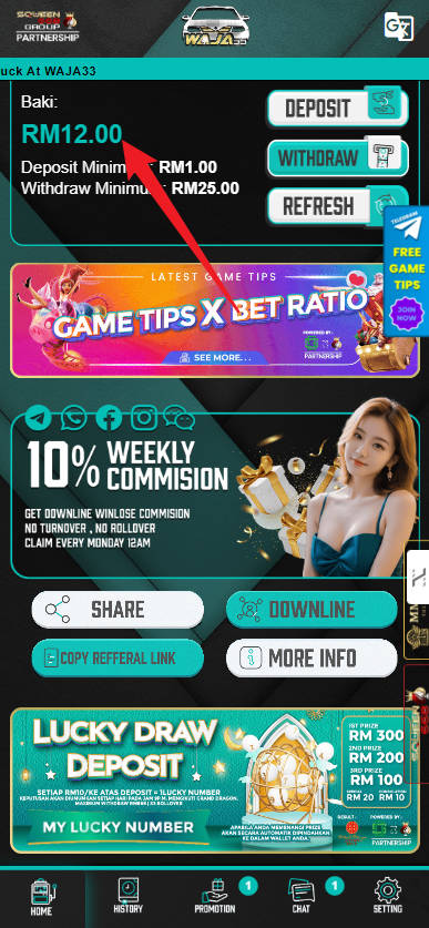 Step 4 - Register at Waja33 Casino - Free Credit 365 - Part 1