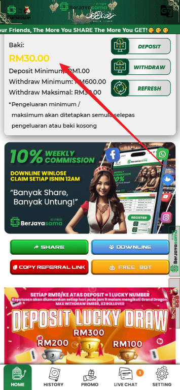 Step 4 - Register at Berjayasama Casino - Part 1