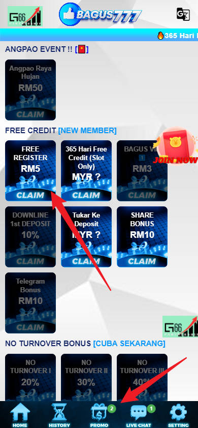 Step 3 - Register at Bagus777 Casino - Part 1