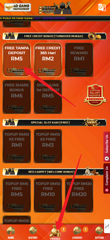 Step 3 - Register at Big Boss Judi Casino - Free Credit Slot - Part 1