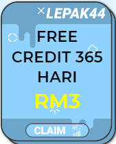 Freecreditrm - Lepak44 Free Credit 365 RM3 - Banner