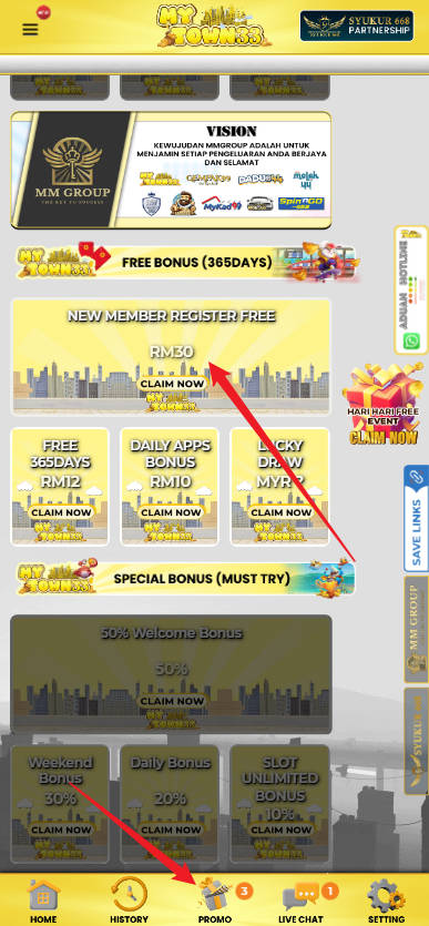 Step 3 - Register at Mytown33 Casino - Part 1