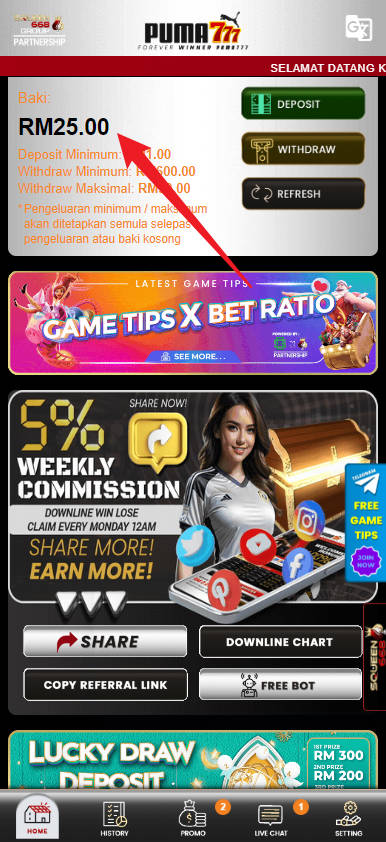 Step 4 - Register at Puma777 Casino - Part 1