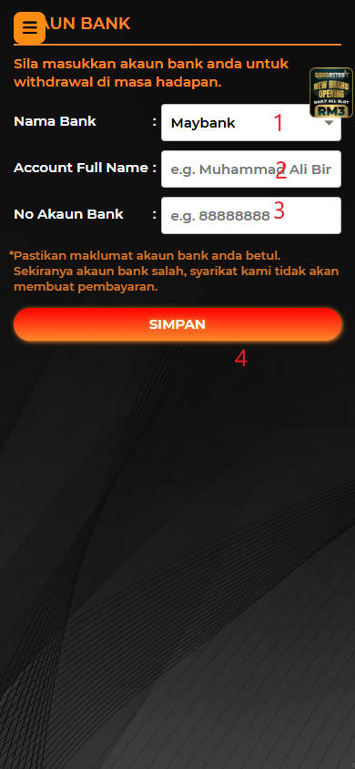 Step 2 - Register at Spinner77 Casino - Part 1