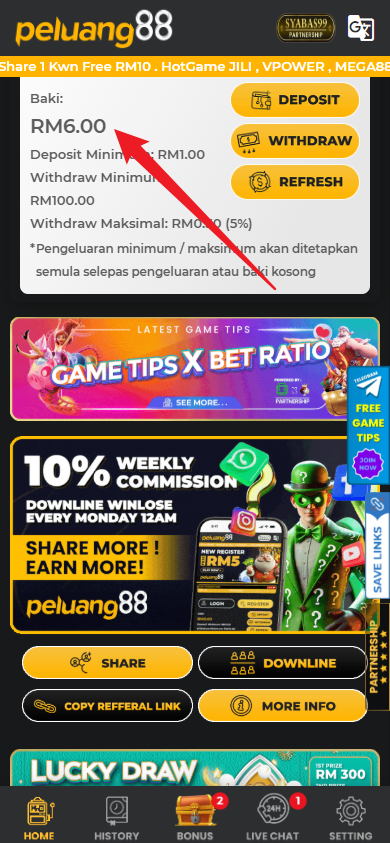 Step 4 - Register at Peluang88 Casino - Free Credit Slot - Part 1