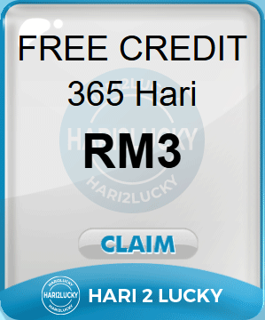 Freecreditrm - Hari2Lucky Free Credit 365 - Banner
