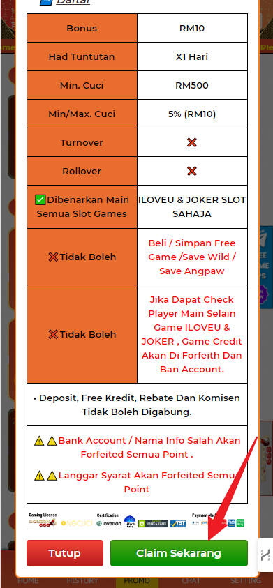 Step 3 - Register at Ongcuci Casino - Free Credit 365 - Part 2