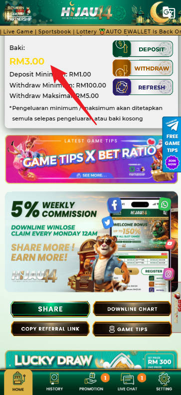 Step 4 - Register at Hijau44 Casino - Part 1