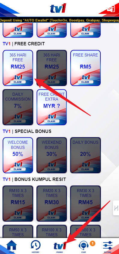 Step 3 - Register at TV1 Casino - Part 1