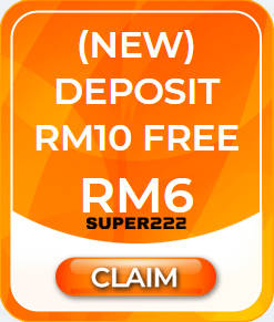 Freecreditrm - Super222 Free Credit - Deposit RM10 Free RM6 Banner