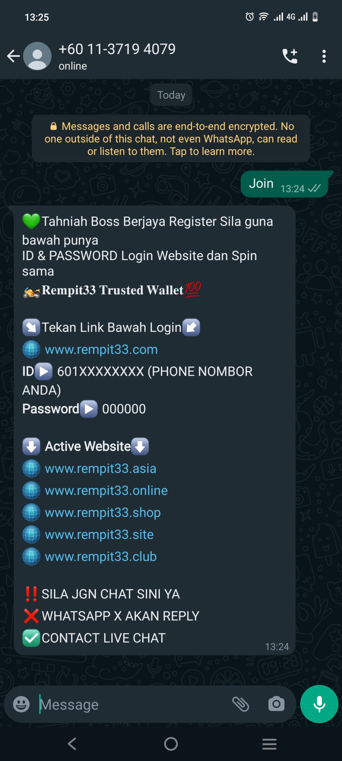 Step 1 - Register at Rempit33 Casino - Part 3