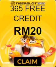 Freecreditrm - Tigerslot888 Free Credit 365 RM20 - Banner