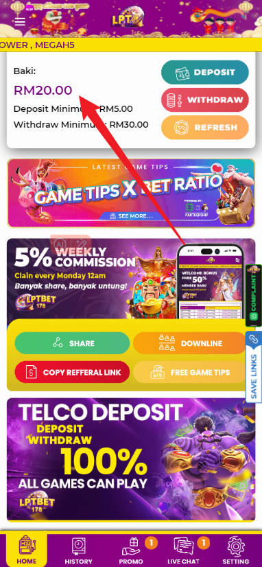 Step 4 - Register at LPTBET178 - Free Credit Slot - Part 1
