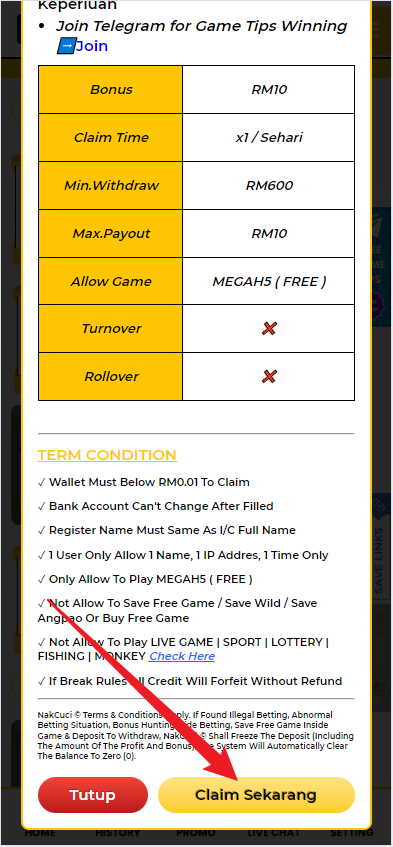 Step 3 - Register at NakCuci Casino - Free Credit 365 - Part 2