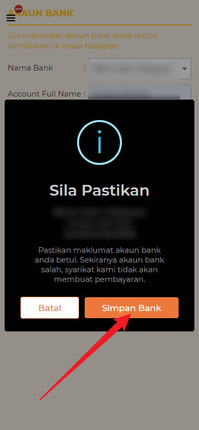Step 2 - Register at Kaki21 Casino - Part 2
