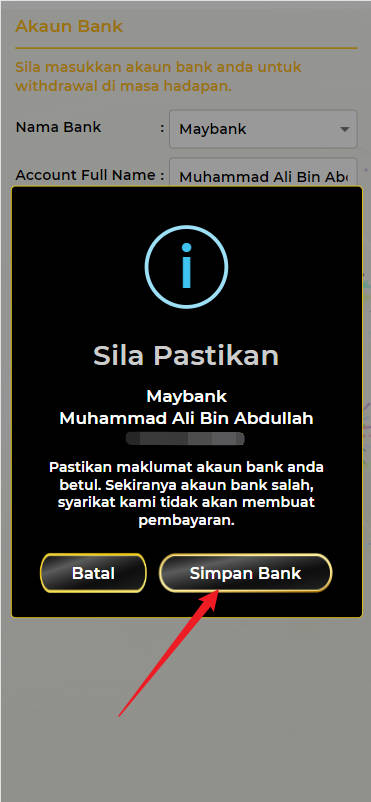 Step 2 - Register at Bet4Cuci Casino - Part 2