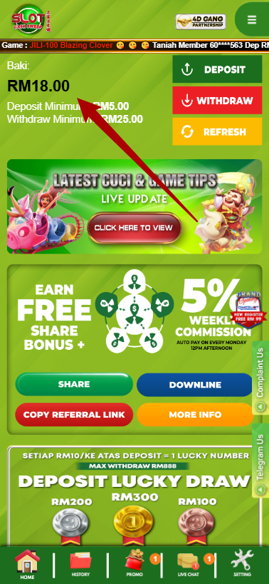 Step 4 - Register at CashSweep Casino - Free Credit 365 - Part 1