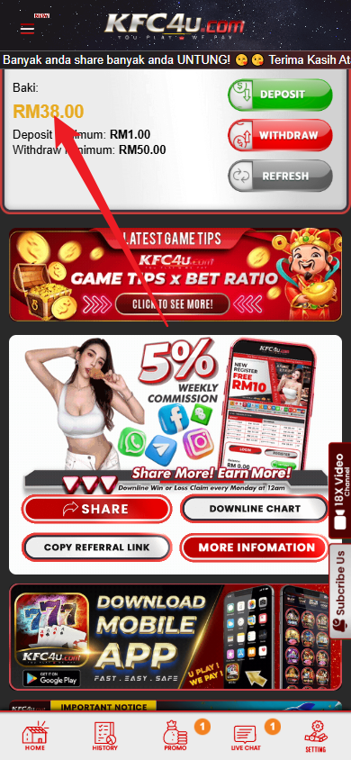 Step 4 - Register at i1KFC4U Casino - Free Credit Slot - Part 1