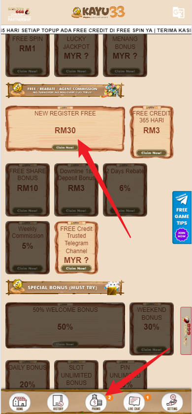 Step 3 - Register at KAYU33 Casino - Part 1