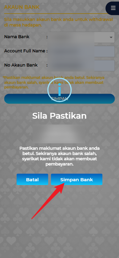 Step 2 - Register at Mulia668 Casino - Part 2