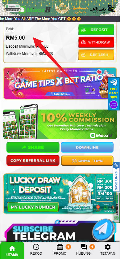 Step 4 - Register at MiBox8 Casino - Free Credit Slot - Part 1