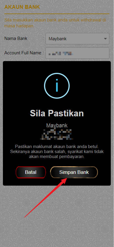 Step 2 - Register at Pedas77 Casino - Part 2