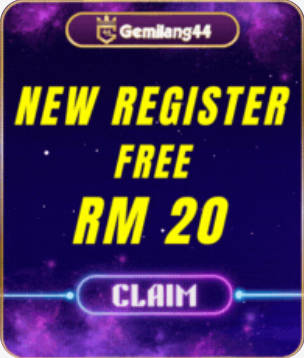 Freecreditrm - GEMILANG44 Free Credit No Deposit RM20 - Banner