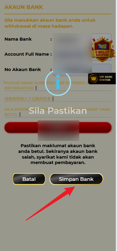 Step 2 - Register at Nanas44 Casino - Part 2