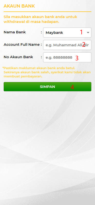 Step 2 - Register at Fachai68 Casino - Part 1