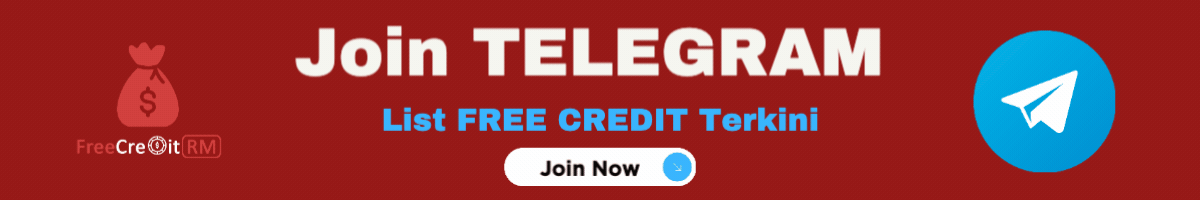Free Credit RM Telegram