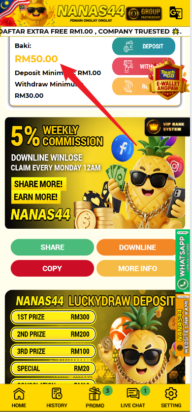 Step 4 - Register at Nanas44 Casino - Part 1