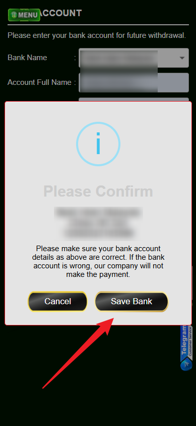 Step 2 - Register at KuatCuci Casino - Part 2
