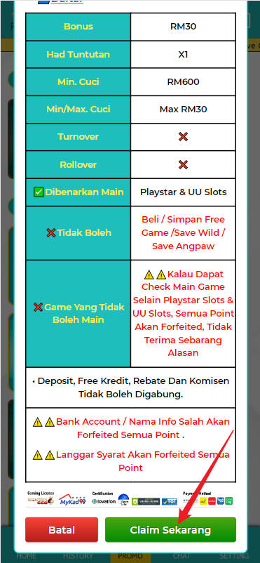 Step 3 - Register at MyKad99 Casino - Part 2