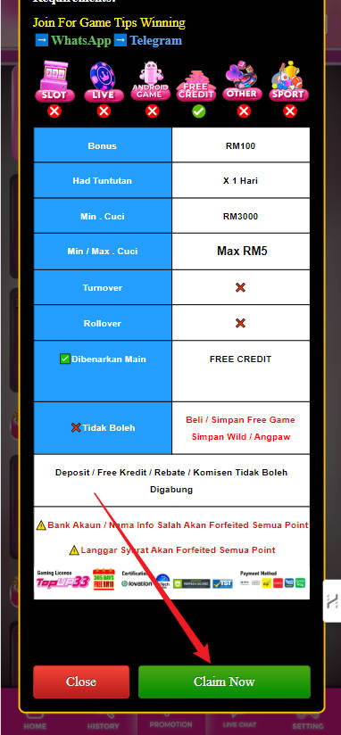 Step 3 - Register at Topup33 Casino - Free Credit Slot - Part 2