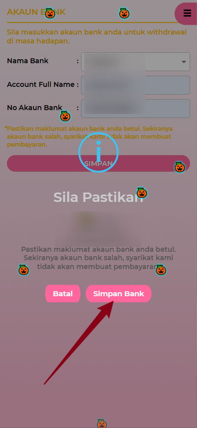 Step 2 - Register at QRPAY44 Casino - Part 2