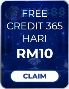 Freecreditrm - ZUS888 Free Credit 365 Hari RM10 - Banner