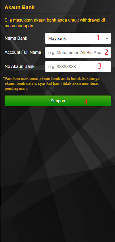 Step 2 - Register at RM100k Casino - Part 1