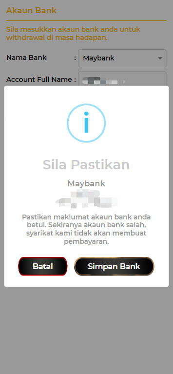 Step 2 - Register at Berjayasama Casino - Part 2