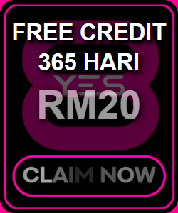 Freecreditrm - YES8 Free Credit 365 Hari - Banner