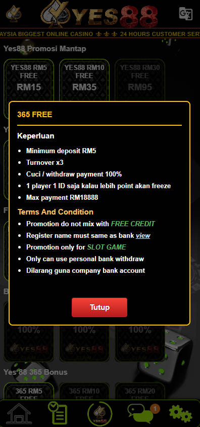 Step 3 - Register at YES88 Casino - Part 2