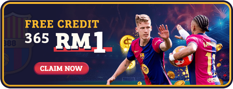 Freecreditrm - Barcelona888 Free Credit 365 - Banner