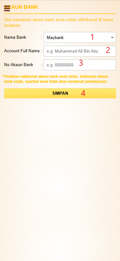 Step 2 - Register at Maju369 Casino - Part 1