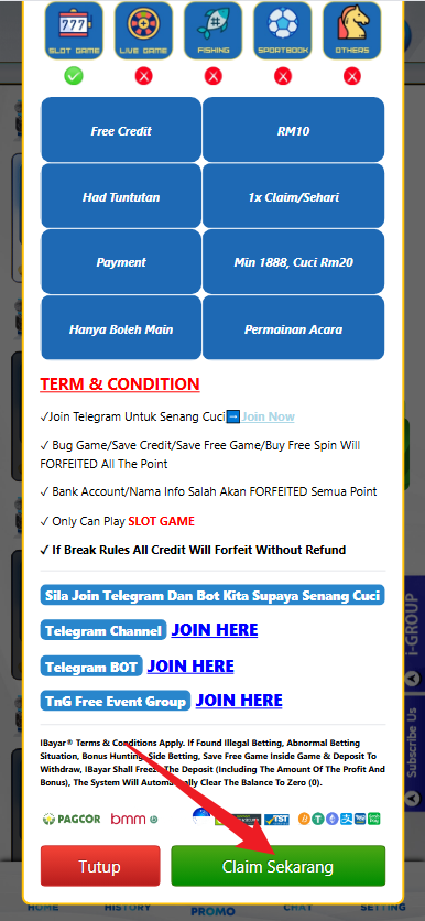 Step 3 - Register at iBayar Casino - Free Credit 365 - Part 2