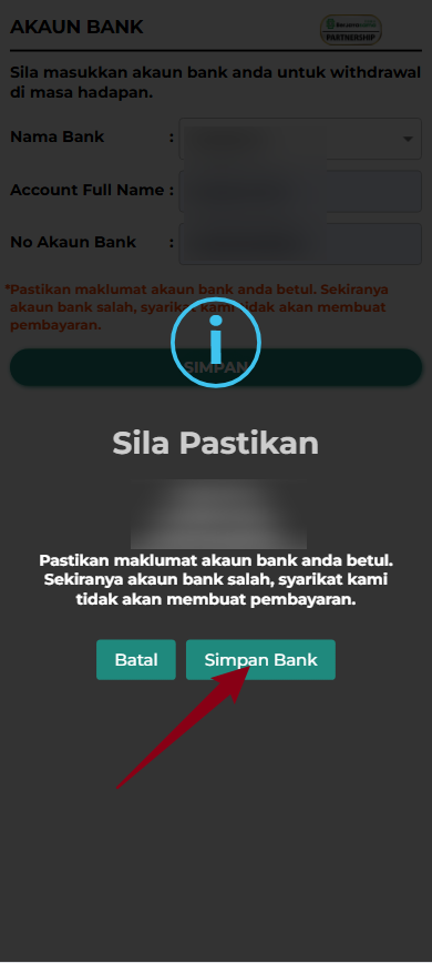 Step 2 - Register at 365Huat Casino - Part 2
