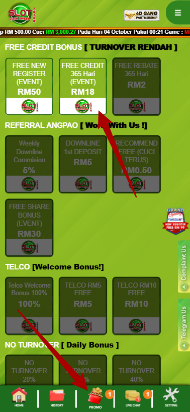 Step 3 - Register at CashSweep Casino - Free Credit 365 - Part 1