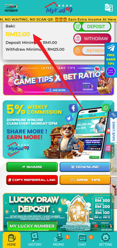 Step 4 - Register at MyKad99 Casino - FreeCredit 365 - Part 1