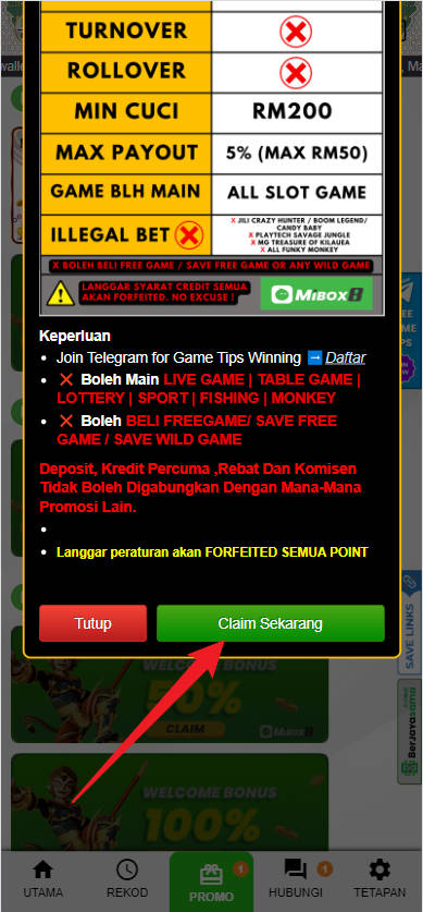 Step 3 - Register at MiBox8 Casino - Free Credit Slot - Part 2